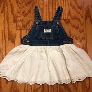 Osh Kosh Overall Dress 12 Months Baby Girl